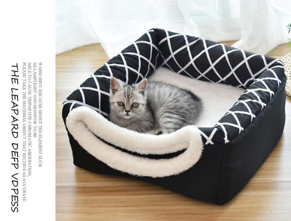 Four-Season Foldable Cat Bed - Universal Pet House for Cats, Soft & Cozy Cat Supplies with Breathable Net | Perfect for Indoor & Outdoor Use
