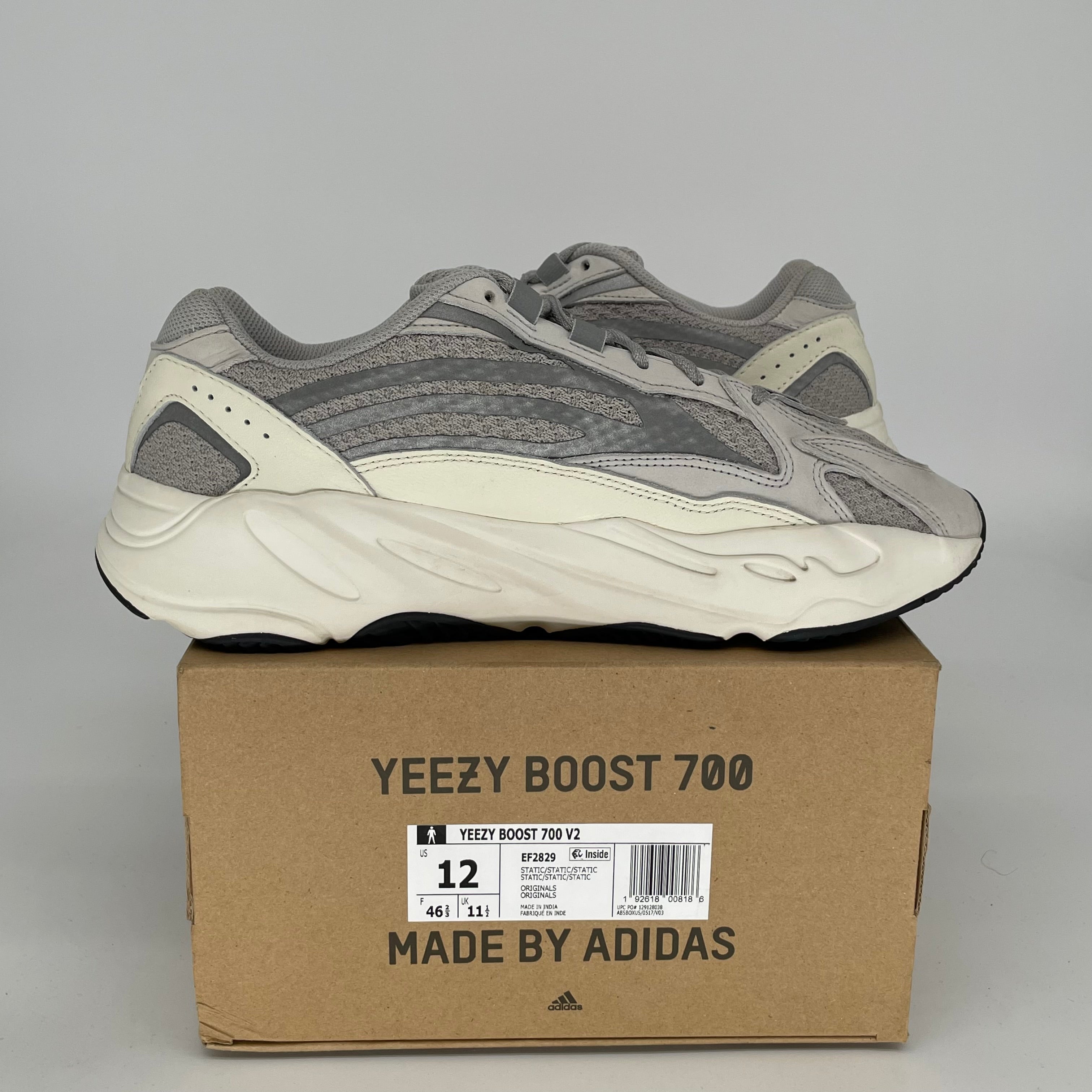 Adidas Yeezy Boost 700 V2 'Static' Men's Sneakers - Size 12 (EF2829) | Comfortable Running Shoes for Casual Wear & Street Style Fashion