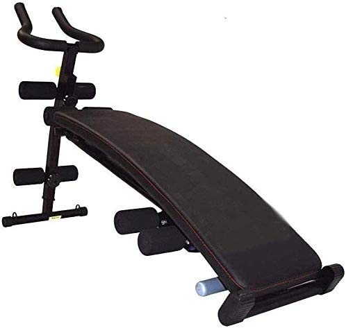 BYCDD Adjustable Weight Bench for Strength Training - Sit Up Bench, Gym Equipment for Core Workout, Leg Exercise, Push Ups (Black) - Perfect for Home Gym & Full-Body Fitness Training