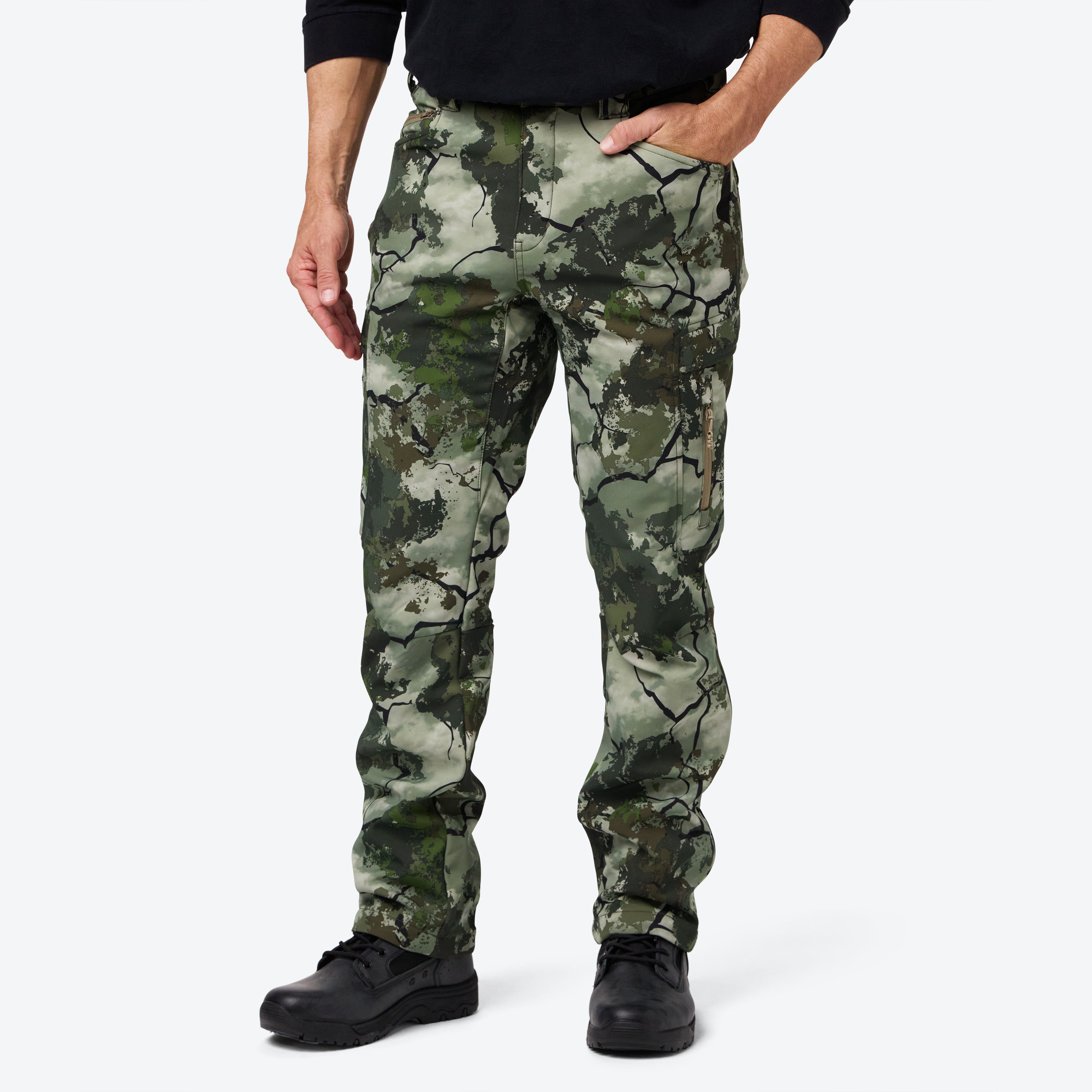KCX Men's Heated Pants - Battery-Powered Thermal Winter Pants for Outdoor Activities, Hiking, Skiing & Cold Weather Work