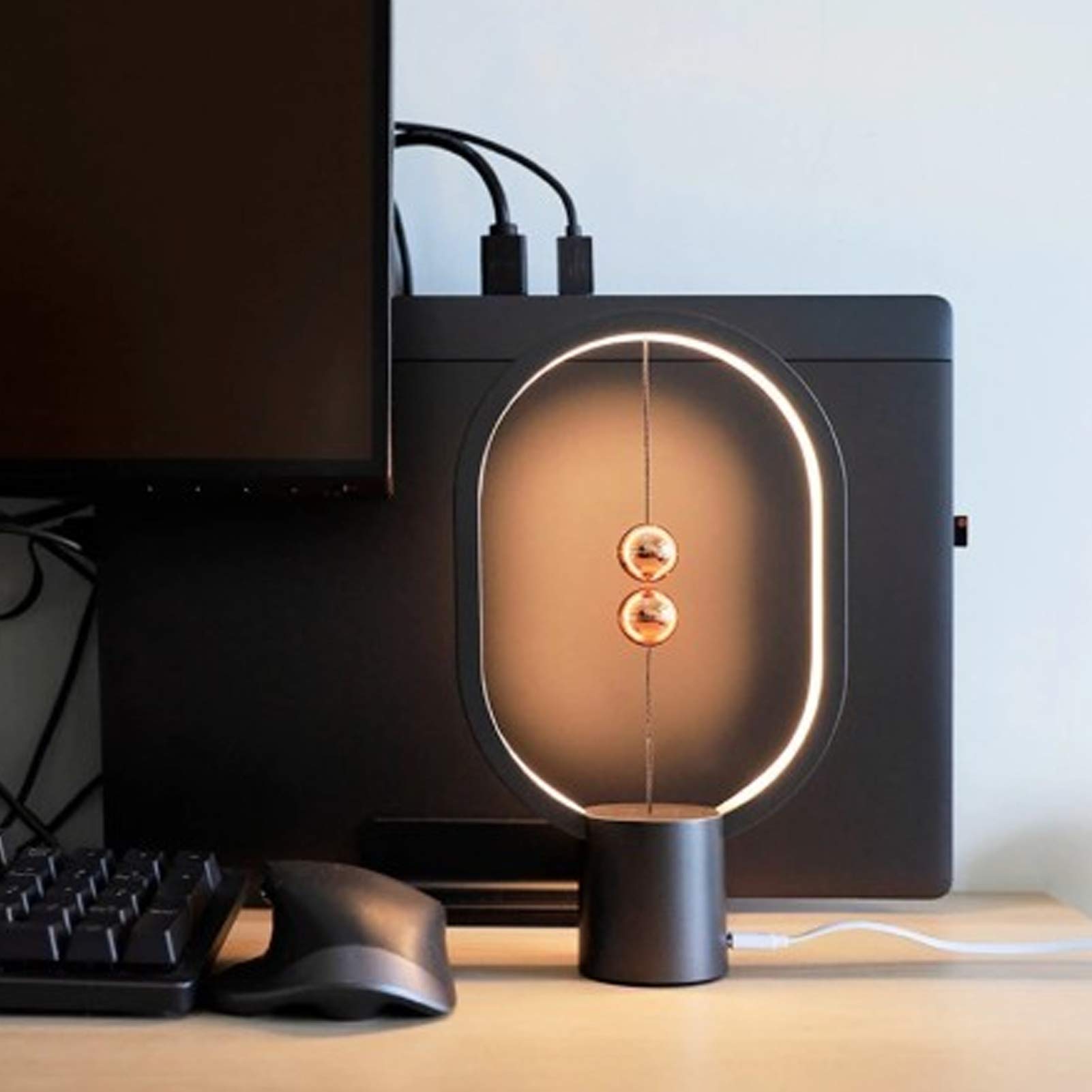 Atyhao Heng Magnetic Levitation Balance Lamp - Smart LED Floating Night Light for Home, Dorm, Office Desk | Creative Birthday Gift & Modern Decor | Perfect for Bedroom, Study, and Relaxation