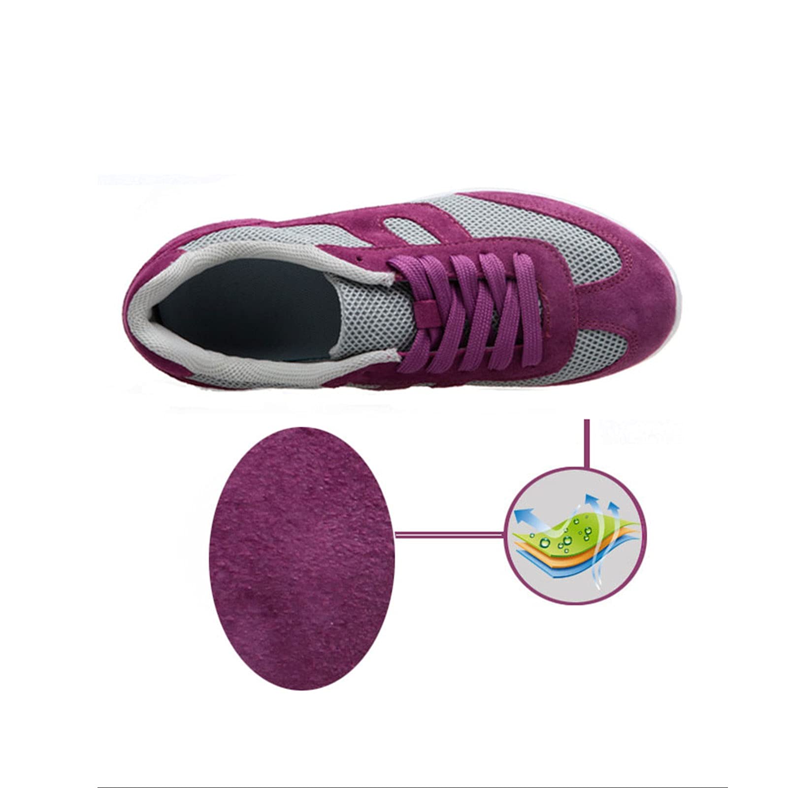 Women's Comfortable Diabetic & Edema Walking Shoes - Wide Width Sneakers for Hallux Valgus & Foot Deformities - Breathable Lace-Up Design for Daily Use, Running & Training (Red, Size 8) - Ideal for Elderly Care, Medical Recovery & All-Day Wear