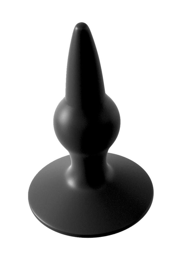 Anal Fantasy Collection Silicone Starter Plug - Beginner Butt Plug for Comfortable Anal Play, Black | Perfect for Couples Play, Solo Exploration & BDSM Accessories