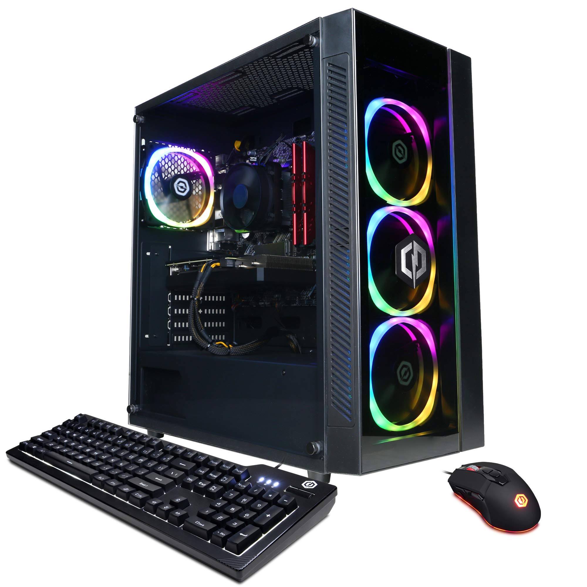 CYBERPOWERPC Gamer Xtreme VR Gaming Desktop Computer - Intel Core i5-11600KF 3.9GHz, NVIDIA GeForce RTX 3060 12GB, 16GB DDR4 RAM, 500GB NVMe SSD + 1TB HDD, WiFi, Windows 11 Home (GXiVR8480A11) - Perfect for 4K Gaming, VR Experiences & Content Creation
