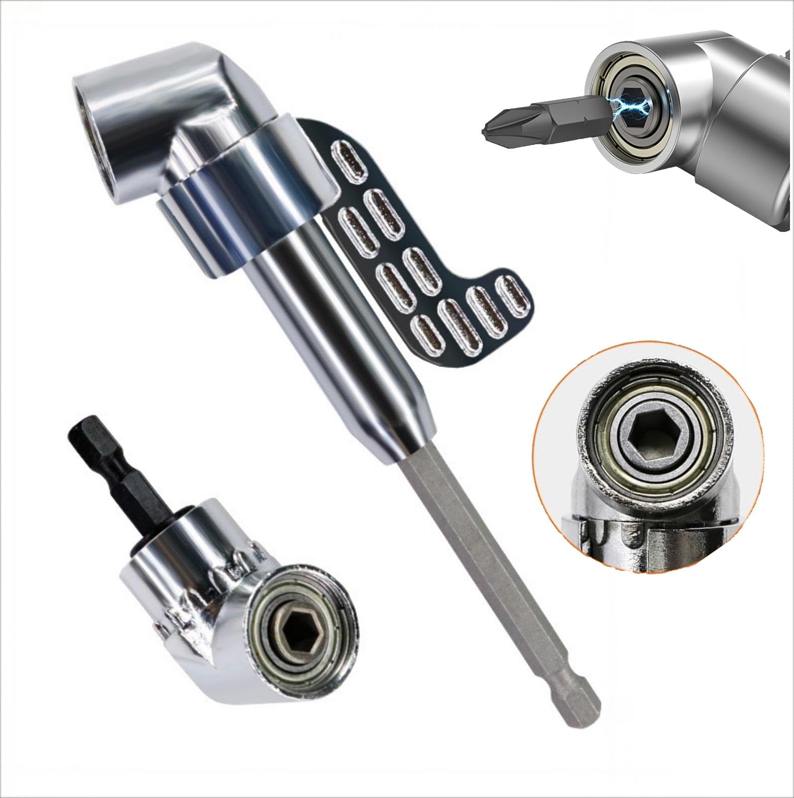 105 Degree Right Angle Drill Adapter - 1/4