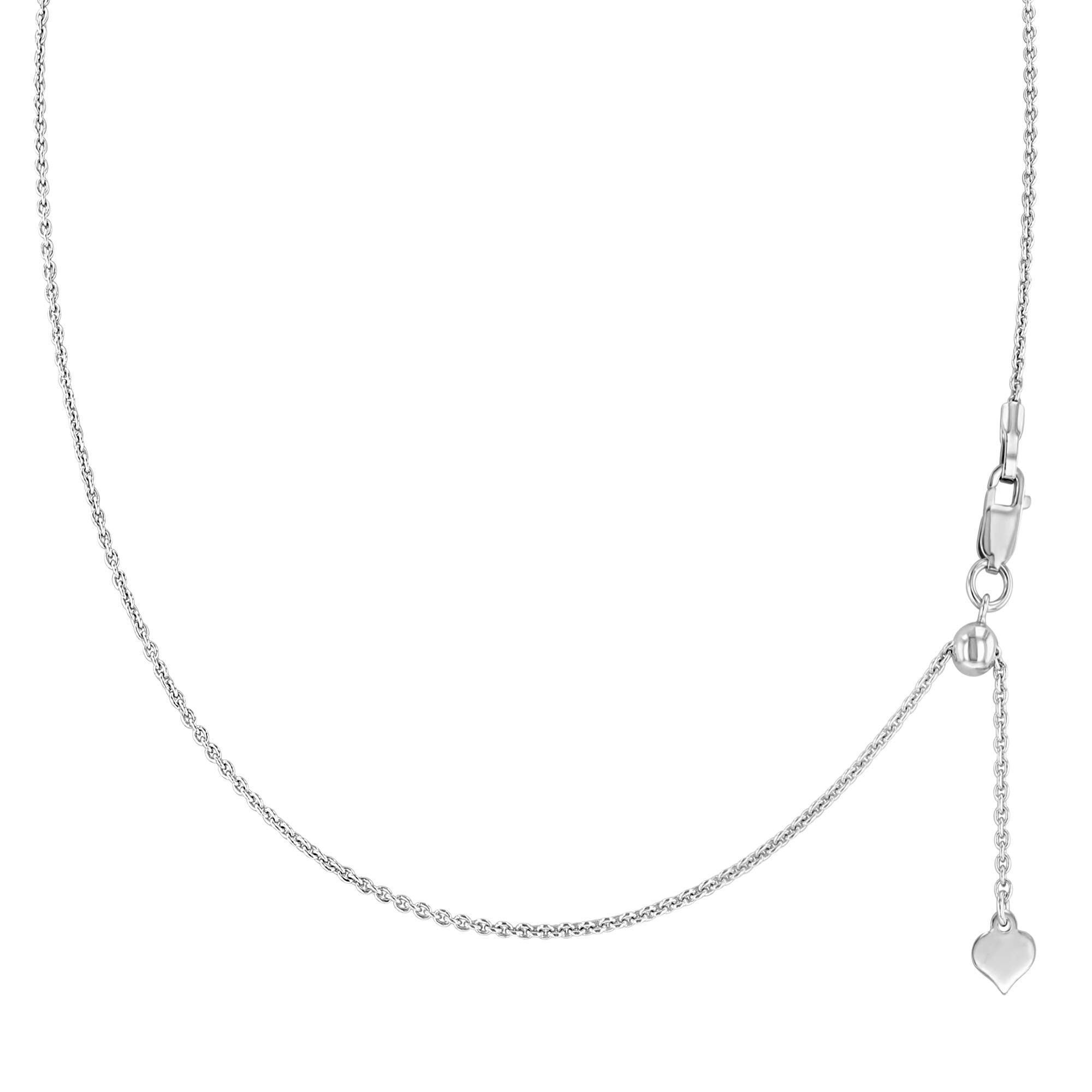 Sterling Silver Initial Necklace with CZ - Adjustable Chain for Women | Gift for Her, Friendship Keepsake