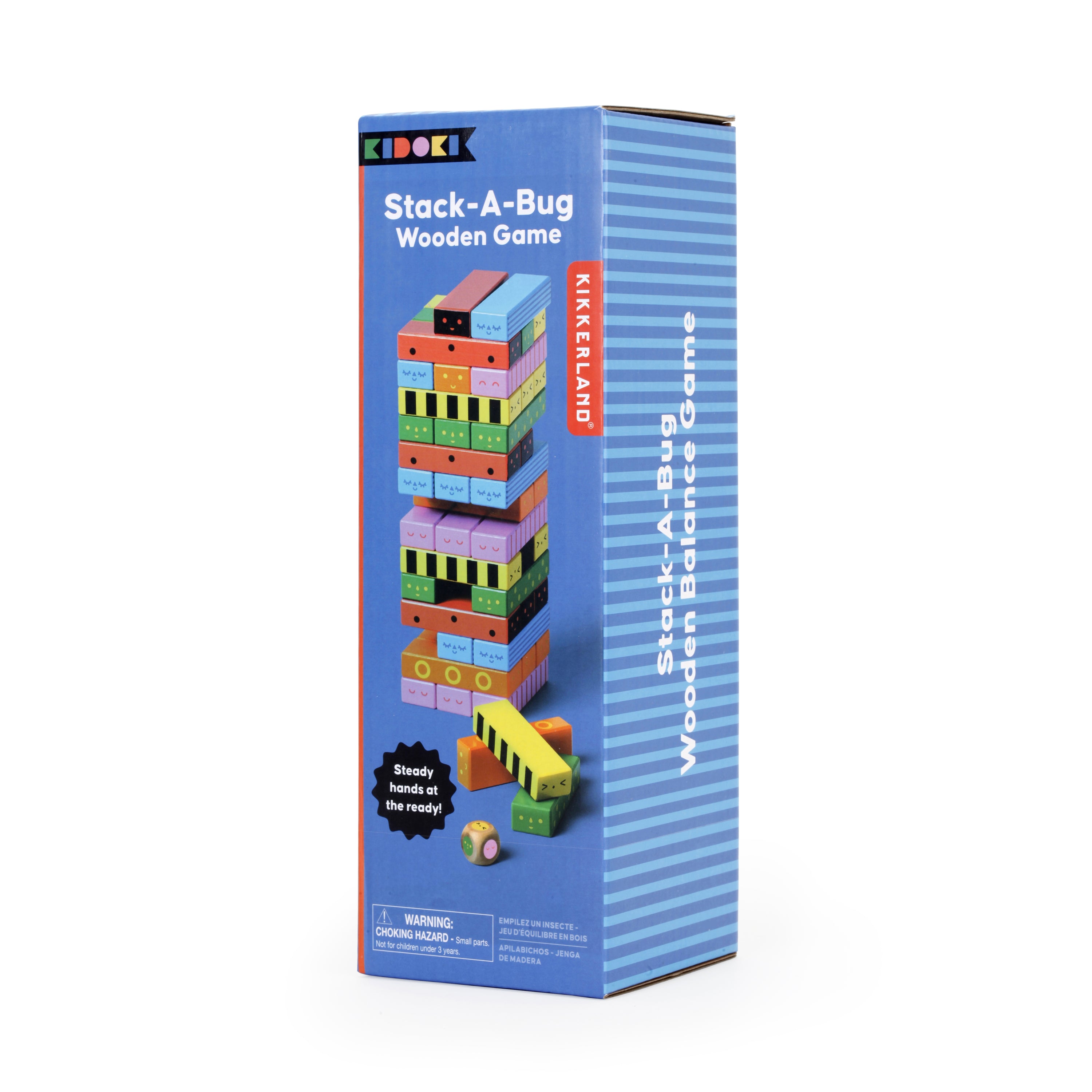 Kidoki Stack A Bug Wooden Game - Fun & Educational Stacking Toy for Kids - Perfect for Family Game Night & Preschool Learning Activities