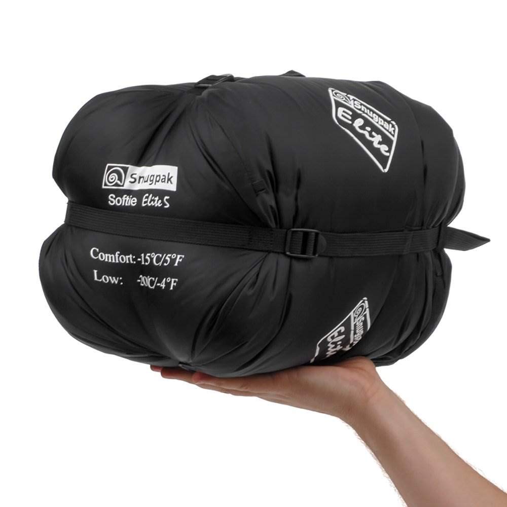 Snugpak Softie Elite 5 Sleeping Bag - Lightweight & Compact for Camping, Hiking, Backpacking - Black