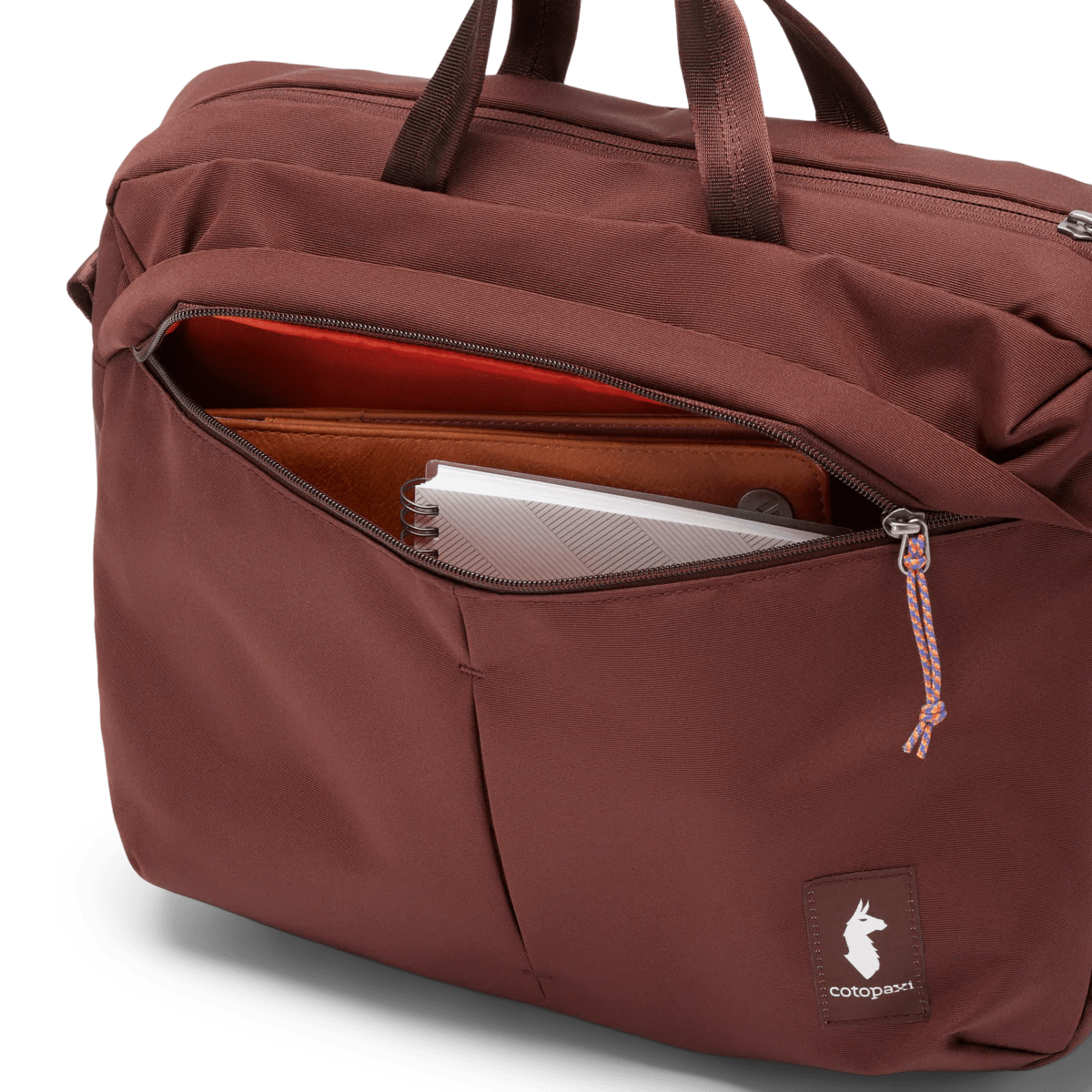 Cotopaxi Mente 15L Messenger Bag - Water-Resistant Chestnut Crossbody Bag for Men & Women - Perfect for Commuting, Travel & Everyday Carry (Cada Día Collection)