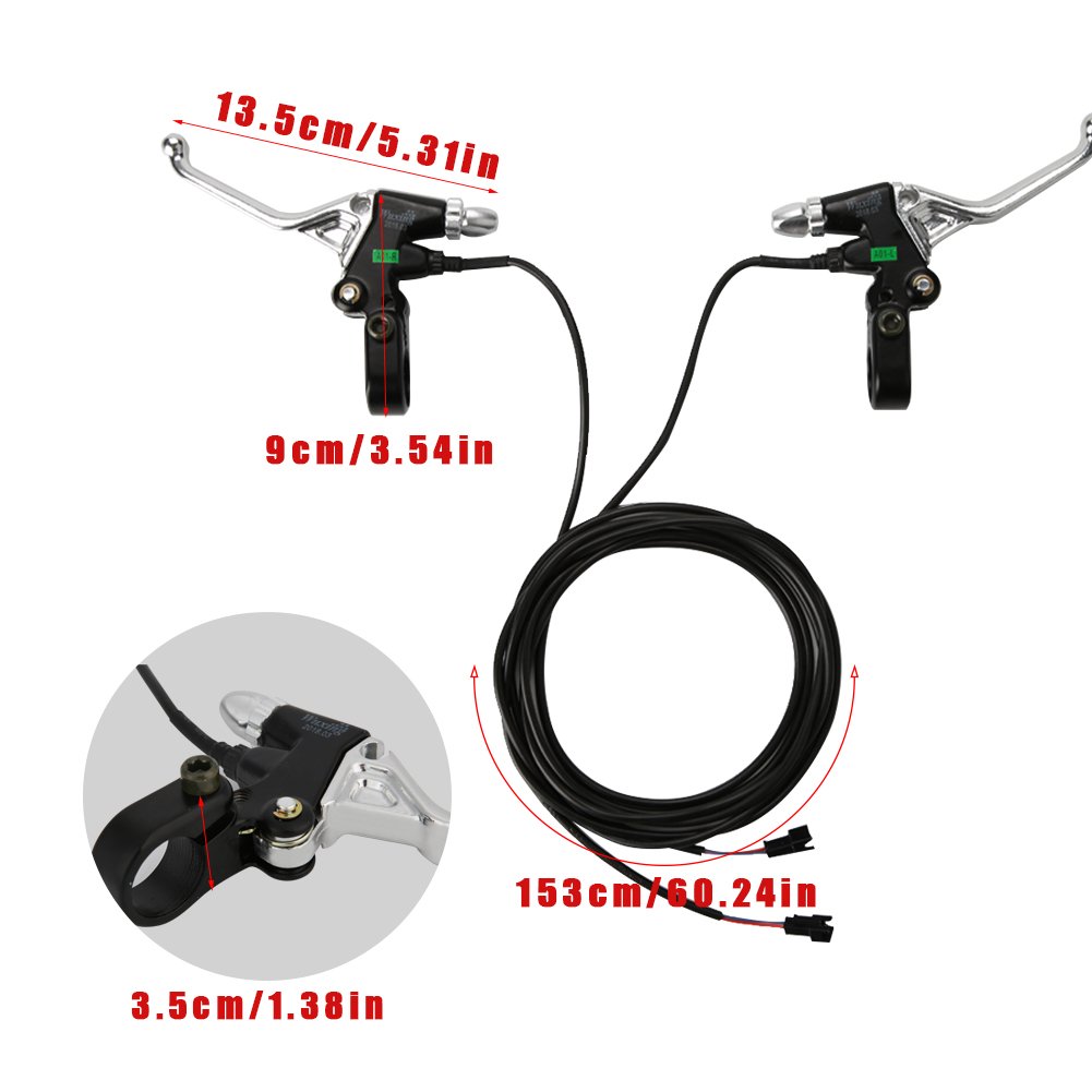 Premium Aluminum Alloy Brake Levers for Electric Scooters - Durable Handlebar Grips with Smooth Braking | Perfect for Commuting, Urban Travel & Last-Mile Transportation