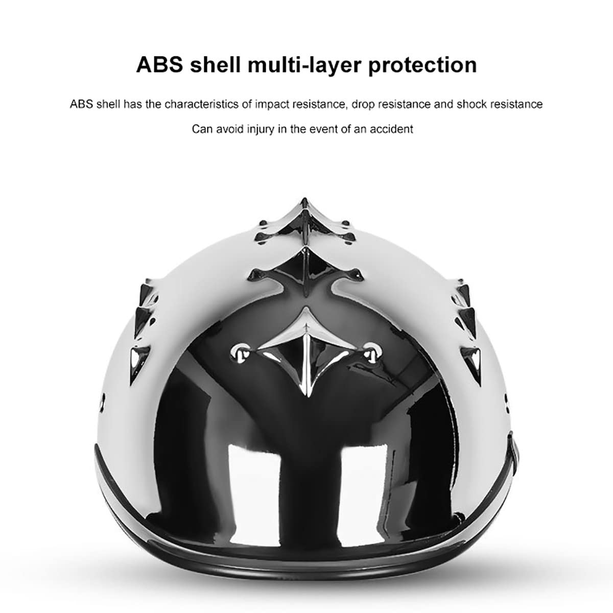 DOT/ECE Approved Stylish Motorcycle Half Helmet - Safe Scooter Helmet for Men & Women (57-58CM Head Size) - Perfect for Urban Commuting & Road Trips
