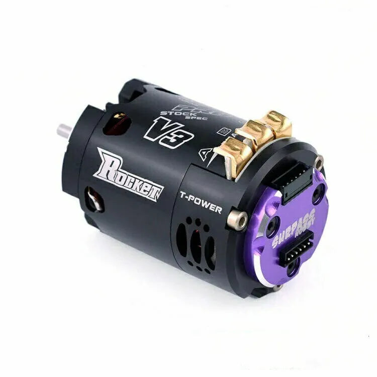 SURPASS Rocket 540 V3 4.5T Brushless Motor with Hobbywing QUICRUN 10BL120 120A ESC Combo for WLtoys 184016 1/10 1/12 RC Racing Cars - Perfect for Off-Road Bashing and Competitive Track Racing