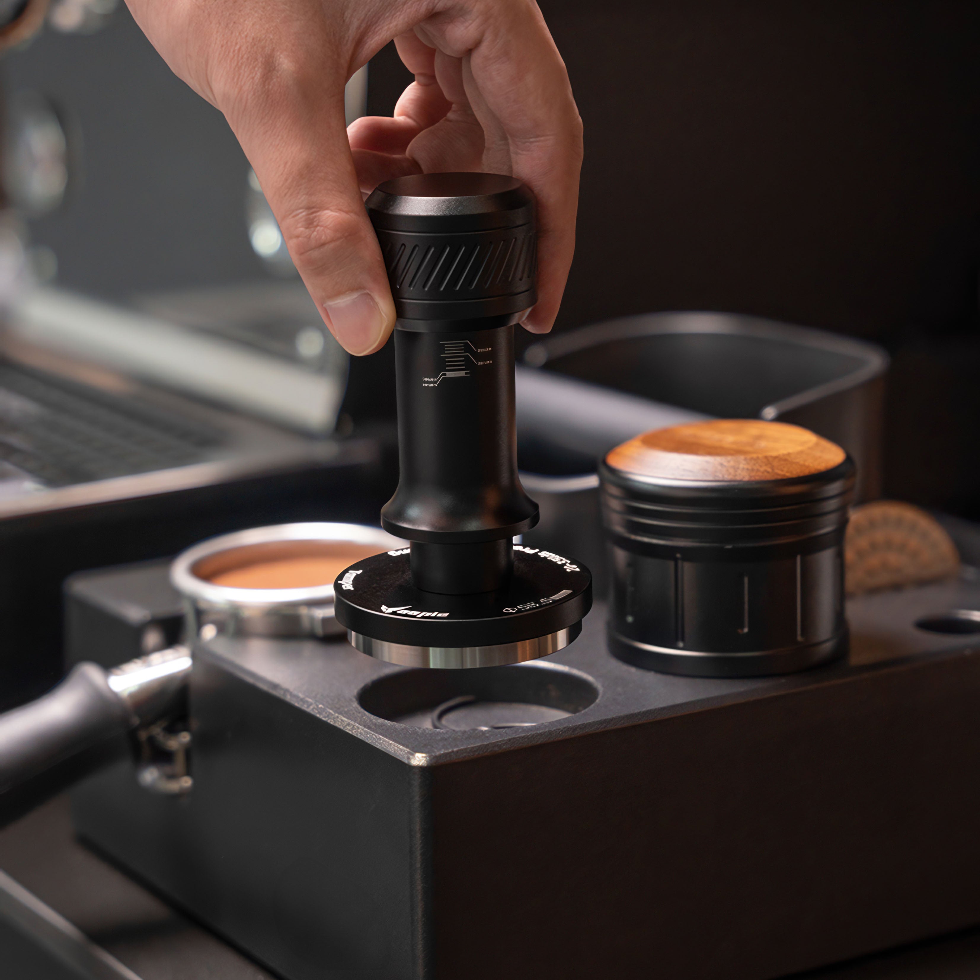 Premium Thor Adjustable Pressure Coffee Tamper - 58mm Stainless Steel Espresso Tamping Tool with Ergonomic Handle for Baristas & Home Brewing - Perfect for Espresso Machines & Coffee Shops