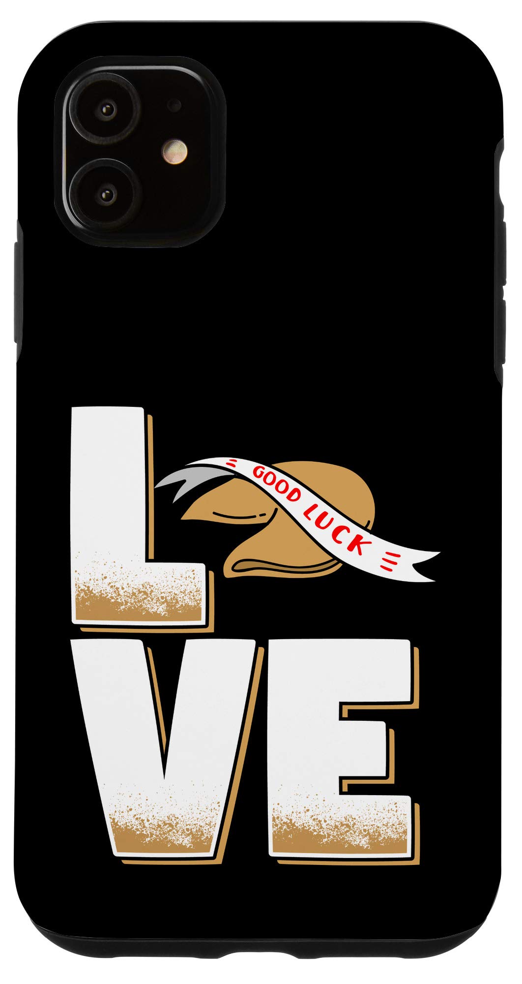 iPhone 11 Love Fortune Cookie Phone Case - Cute & Protective Cover for iPhone 11 - Perfect for Valentine's Day, Anniversary Gifts & Daily Use