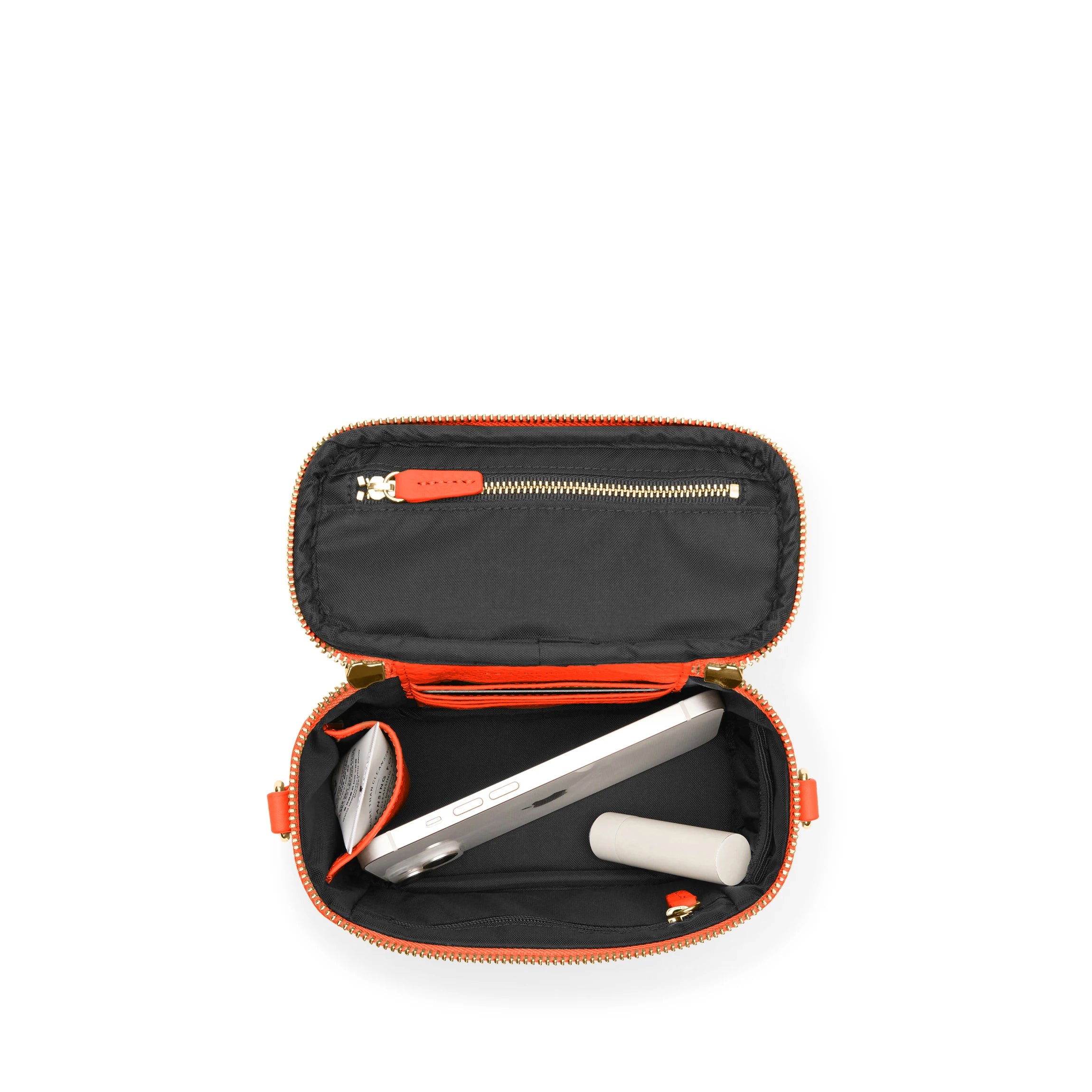 Maddie Micro Train Case Crossbody Bag - Stylish & Compact Clementine Orange Handbag for Women | Perfect for Travel, Work & Everyday Use