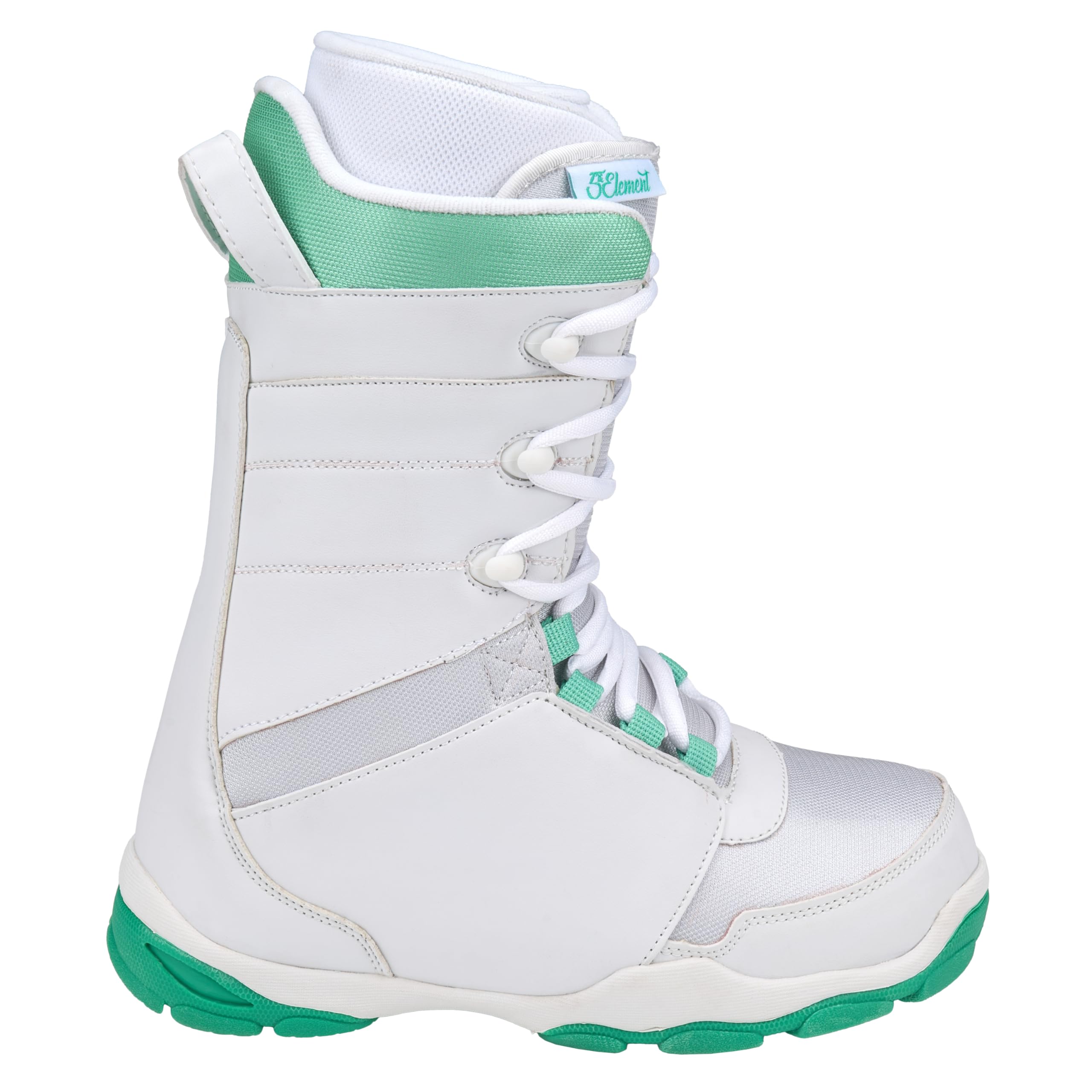 5th Element Women's Lace Up & Dial Snowboard Boots - Waterproof All Mountain Boots Compatible with Strap Bindings (Various Sizes) - Perfect for Freeride, Park & Powder Snowboarding Adventures