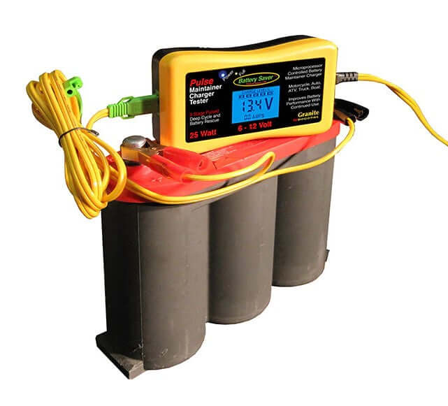 6V & 12V 25W Smart Battery Charger, Maintainer & Pulse Desulfator - Car, Motorcycle, Boat, RV Battery Charging & Maintenance - Perfect for Winter Storage & Long-Term Vehicle Care