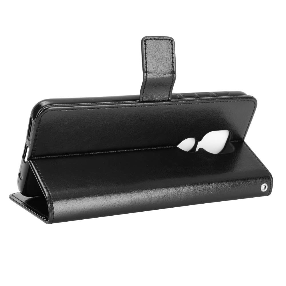 Premium Leather Flip Wallet Case for Motorola Moto G Power 2021 (XT-2117/XT2117-4) - Black | Protective Phone Cover with Card Slots & Kickstand for Daily Use & Travel