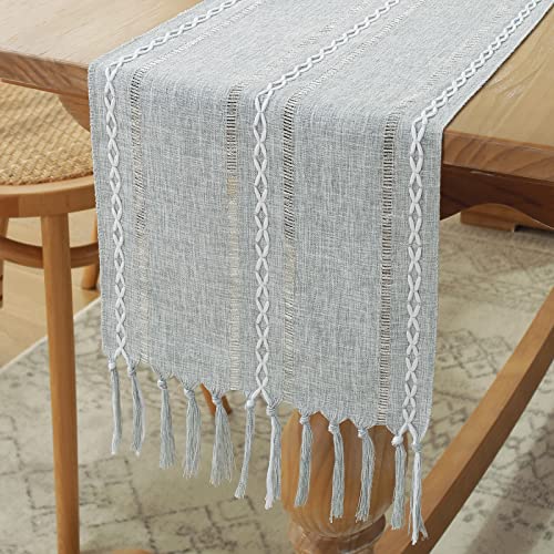 Hemstitched Grey