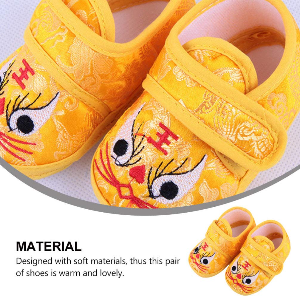 Holibanna Baby Tiger Shoes - Soft & Comfortable Infant Sneaker Slippers for Prewalkers | Warm, Breathable Baby Booties for Newborns & Toddlers | Perfect for Indoor Play, First Steps & Photo Shoots