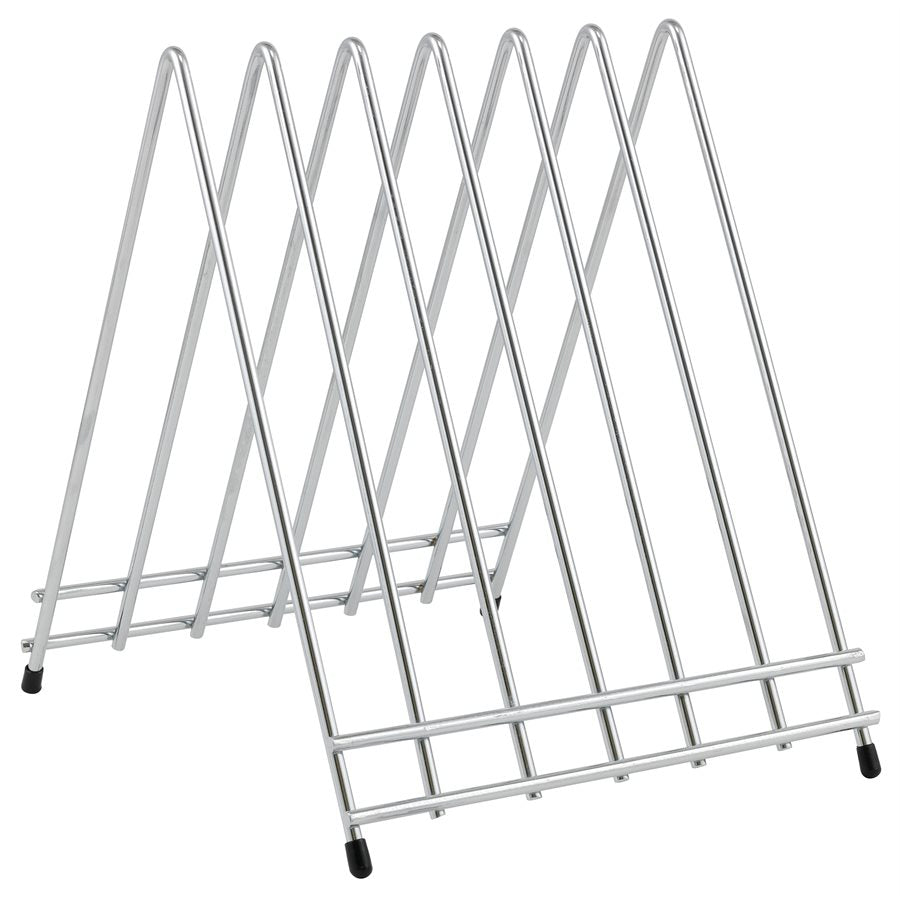 Winco Premium Bamboo Cutting Board Rack - Space Saving Kitchen Organizer for Countertop, Drawer & Cabinet Storage - Perfect for Small Kitchens & Home Chefs
