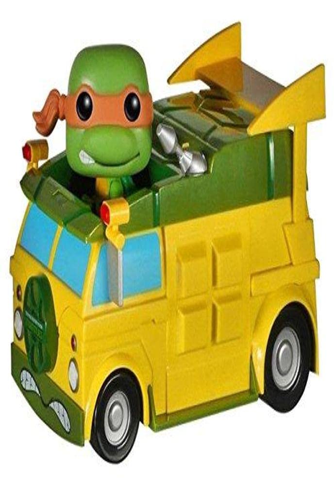 Funko POP Rides: Teenage Mutant Ninja Turtles TMNT Turtle Van Collectible Toy Figure - Perfect for TMNT Fans, Action Figure Collectors, and Home Decor Display