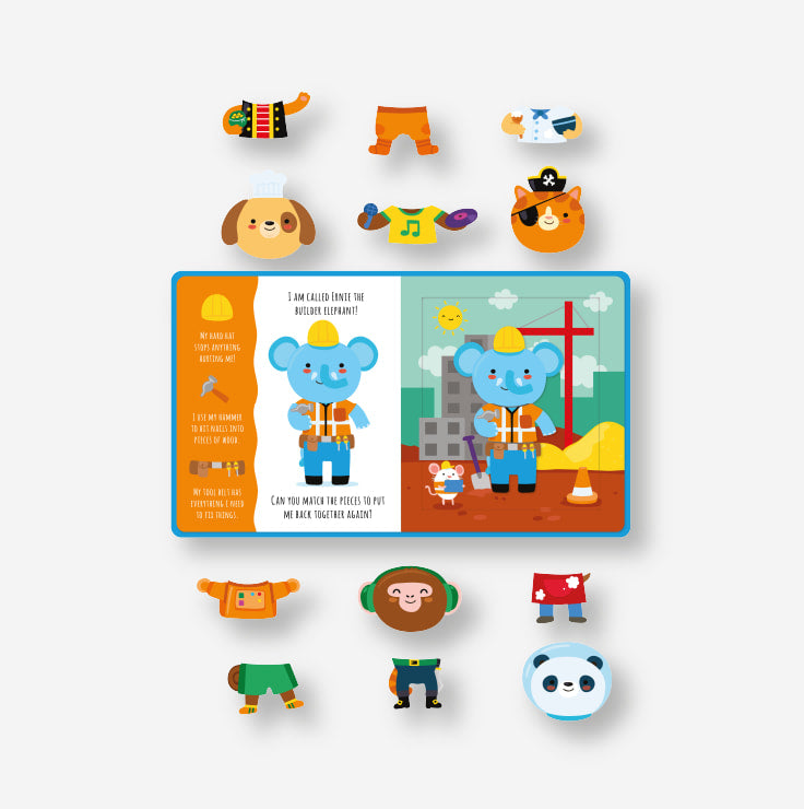 Interactive Swap Around Animals Activity Board Book for Toddlers - Fun Learning & Playtime for Kids