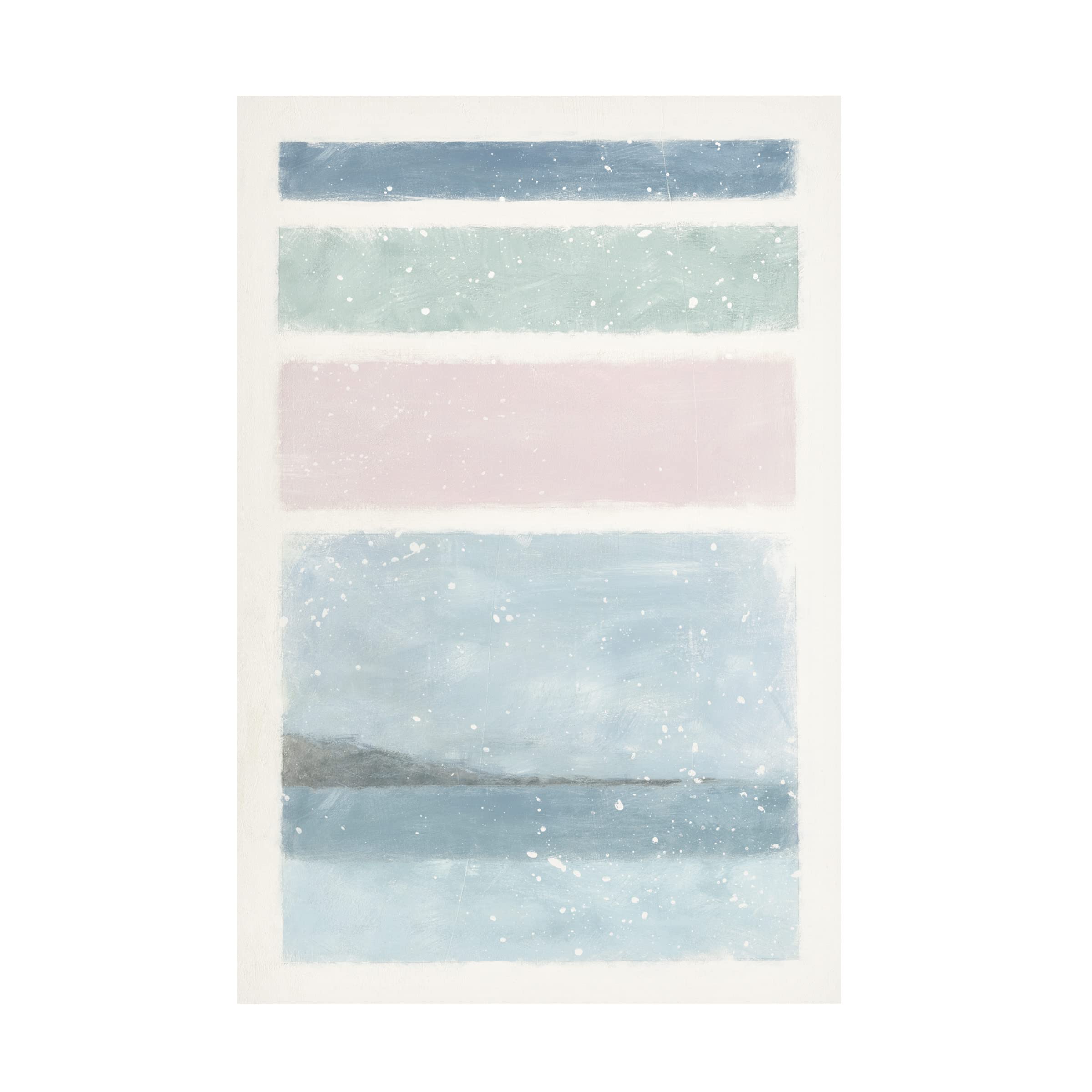 Moira Hershey 'Layers' Canvas Wall Art Print - Modern Abstract Painting for Living Room, Bedroom & Office Decor | Trademark Fine Art Collection