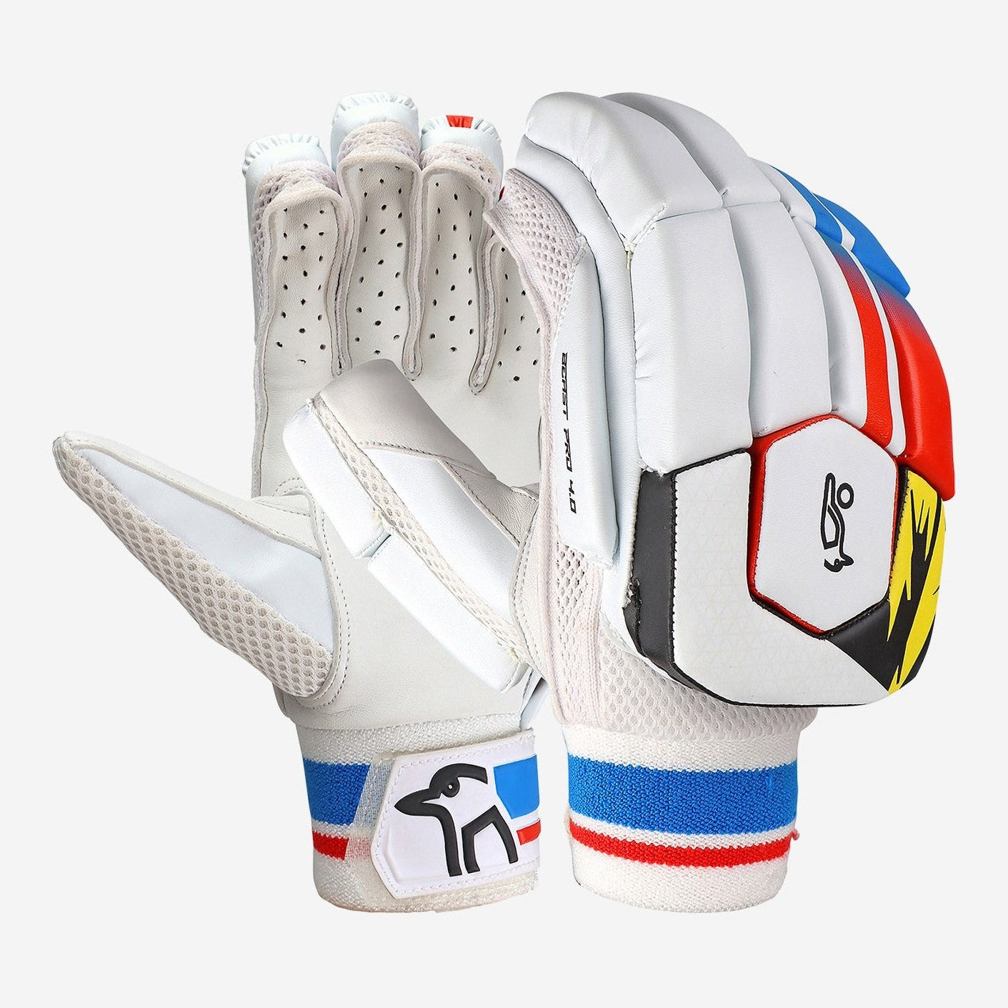 Kookaburra Beast Pro 4.0 Cricket Batting Gloves for Adults - Premium Leather Protection for Cricket Players | Perfect for Practice & Competitive Matches