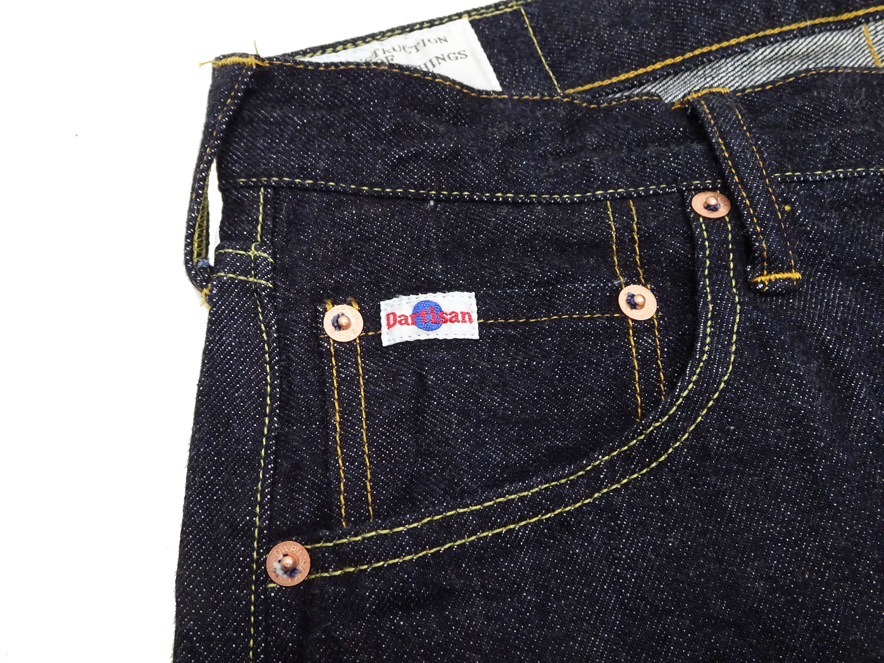 Studio D'artisan Men's Relaxed Tapered Fit Jeans - 12oz Japanese Denim Lightweight Comfortable SD 508 One Wash for Casual Wear & Everyday Outfits