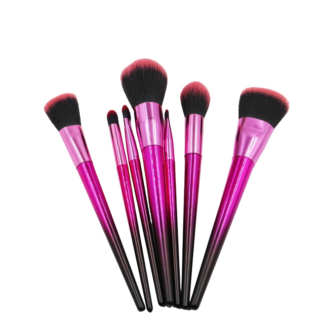 STUNHUB Professional 7-Piece Makeup Brush Set - Foundation, Eyeshadow, Blush, Highlighter & Contour Brushes for Flawless Face & Eye Makeup | Perfect for Women & Girls | Ideal for Daily Use, Travel & Professional Makeup Artists