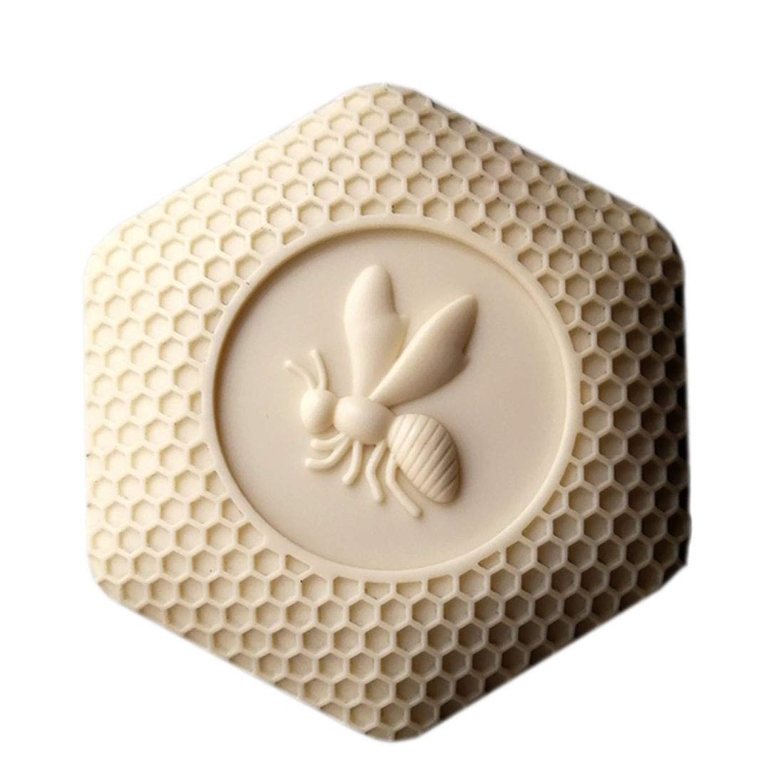 2 Cavities Bee Silicone Soap Molds for DIY Handmade Soap, Candle & Resin Crafts - Reusable Baking Molds for Home Decor, Wedding Favors & Bathroom Essentials (11498)
