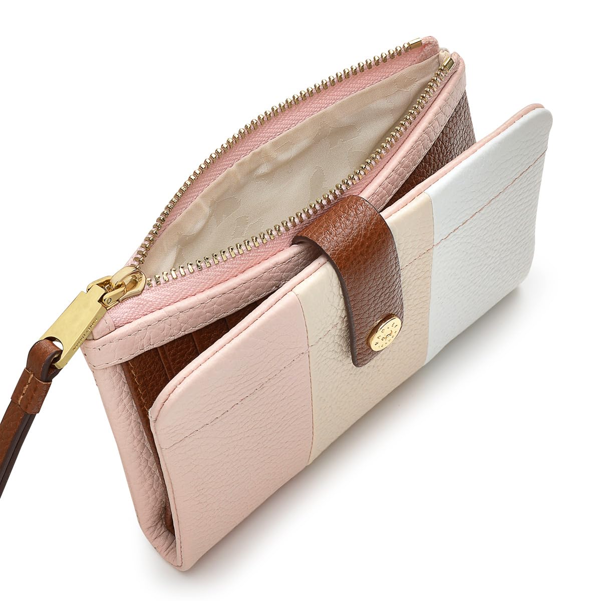 RADLEY London Rivington Colorblock Leather Medium Bifold Wallet for Women – Multi-Card Holder with Zipper Pocket – Slim RFID Blocking Wallet – Perfect for Everyday Use, Travel & Gift Giving