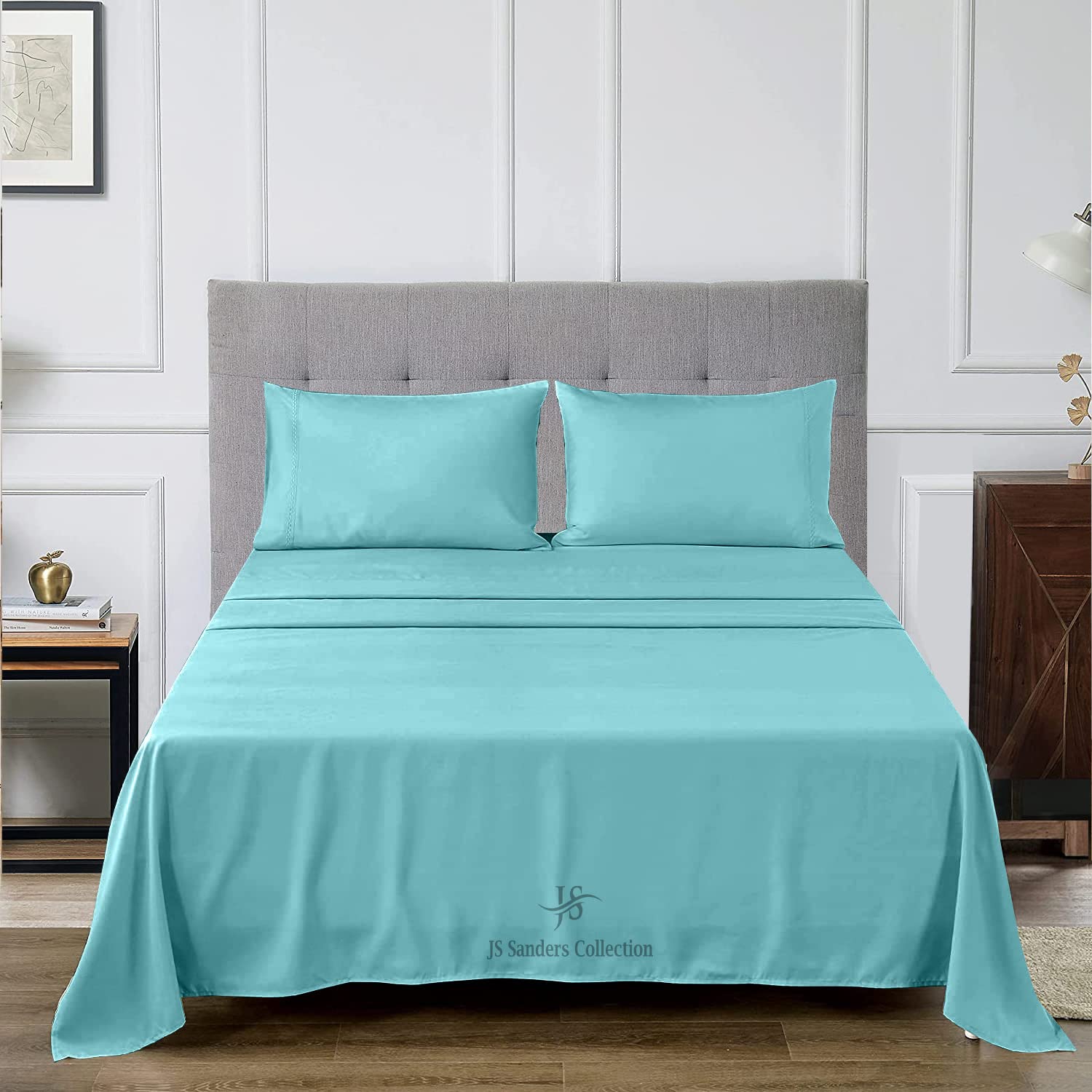 Luxury 100% Egyptian Cotton Alaskan King Sheet Set (108x108 Inches) - 1000 Thread Count, Ultra Soft, 21