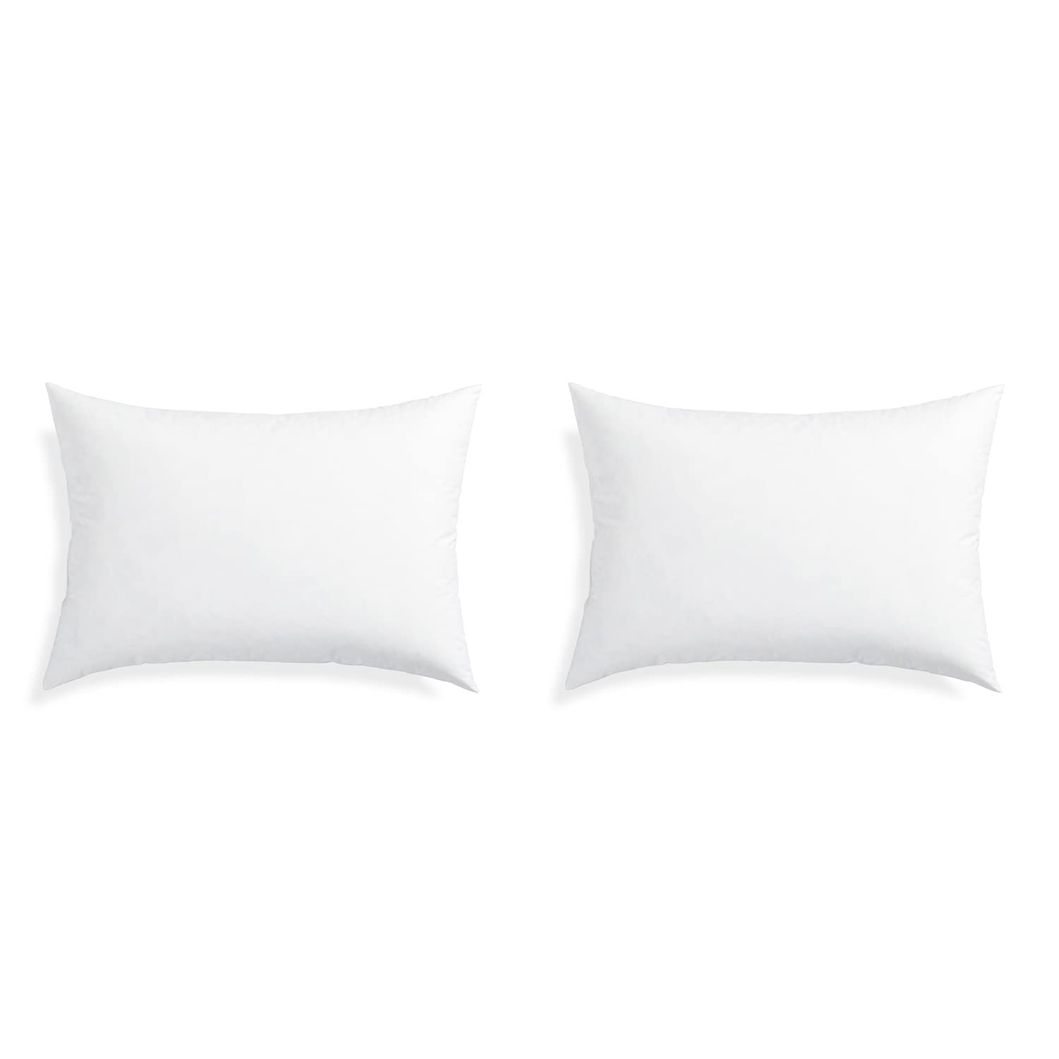 FBTS 20x12 Inch Rectangle Throw Pillow Inserts Set of 2 - Down Alternative Pillow Forms for Couch, Sofa & Bed Decor - Soft Sham Stuffer for Decorative Pillows