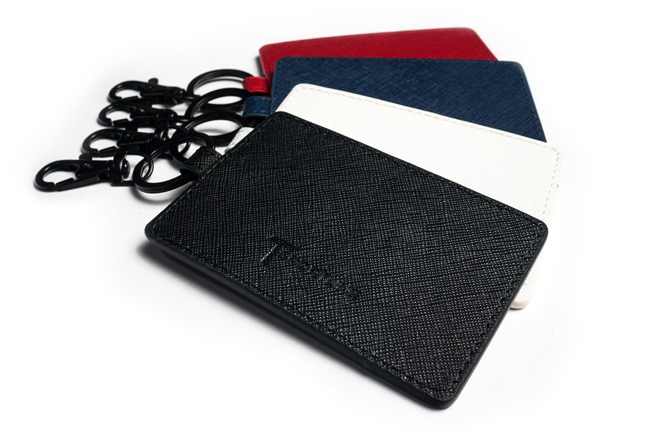 Premium Tesla Key Card Holder Set of 2 (Black & Red) - Compatible with Model 3, Model Y, Model S Long Range/Plaid & Model X - Durable RFID Protection for Valet, Parking & Daily Use
