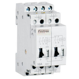 FIR 1622 24VAC/12VDC Bistable Relay - 4 Pole (2x SPST NO, 2x SPST NC) with Manual Override - 440VAC 16A, 50/60Hz - Perfect for HVAC Systems, Industrial Automation, and Electrical Control Panels