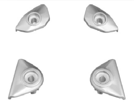 BMW R1200GS Adventure WC (2014) Passenger Grab Handle Hole Covers - Motorcycle Accessories for Off-Road Riding & Adventure Touring