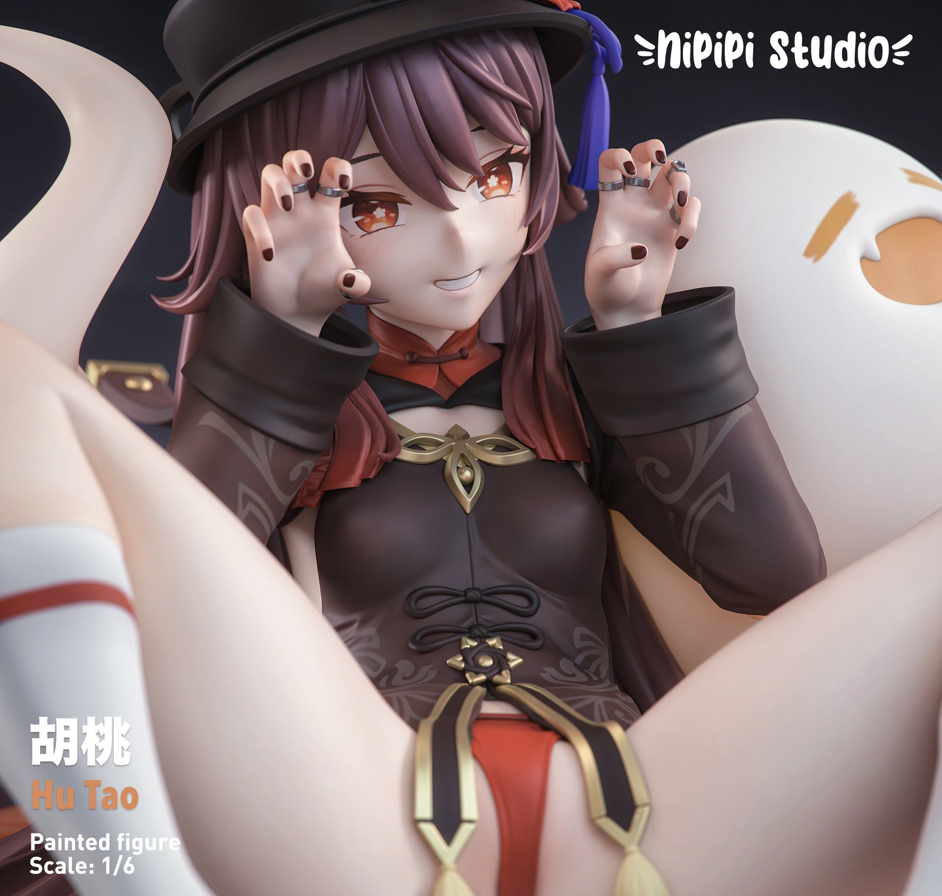 NiPiPi Studio Genshin Impact Hu Tao Cosplay Costume - Premium Quality Anime Outfit for Halloween, Cosplay Events & Themed Parties