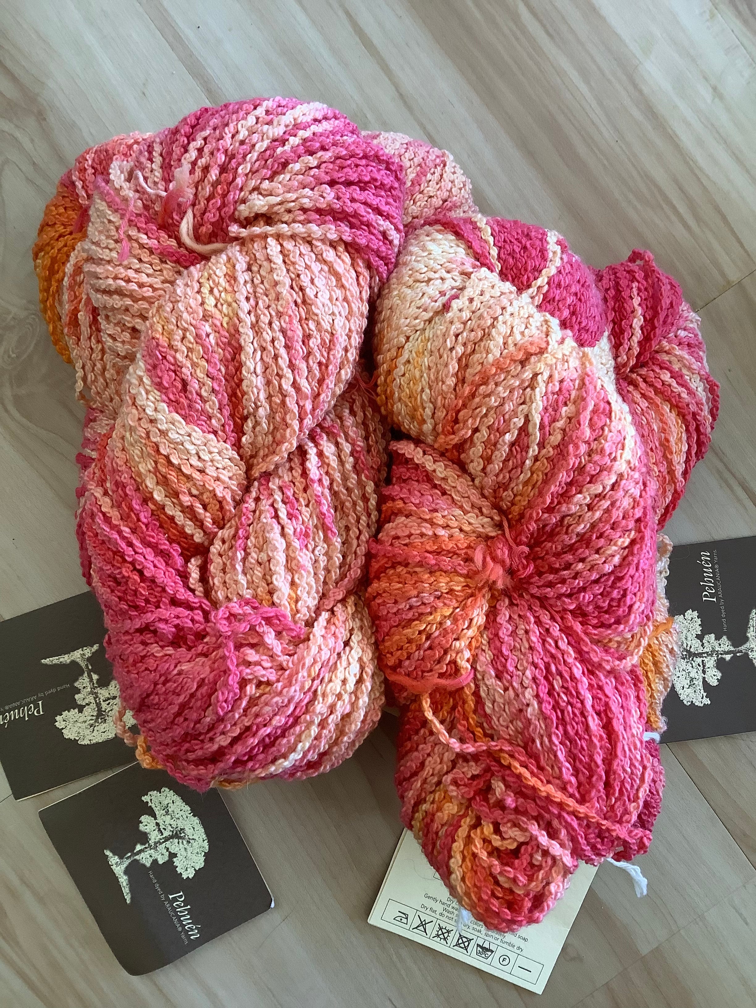 Araucania Pehué Yarn - 2 Skeins, Assorted Colors | Premium Hand-Dyed Wool for Knitting & Crocheting | Perfect for Scarves, Sweaters, and DIY Crafts