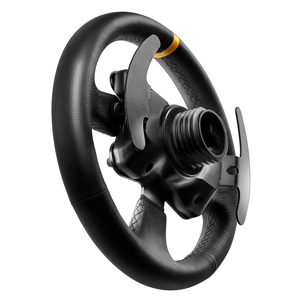 THRUSTMASTER Leather 28GT Racing Wheel Add-On - Compatible with PS5, PS4, Xbox Series X/S, One & PC - Premium Steering Wheel for Sim Racing & Gaming Enthusiasts - Perfect for Gran Turismo, Forza & F1 Games