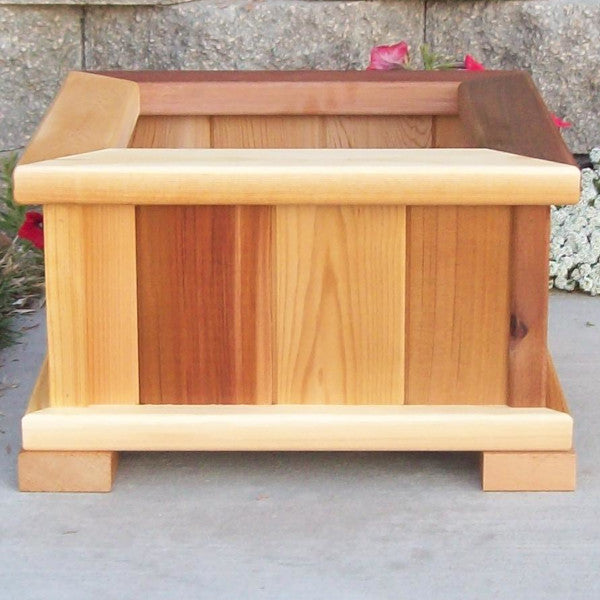 Square Patio Planter - Modern Outdoor Garden Planter Box for Plants, Flowers & Herbs - Durable Weather-Resistant Design - Perfect for Balcony, Deck, Backyard & Patio Decor
