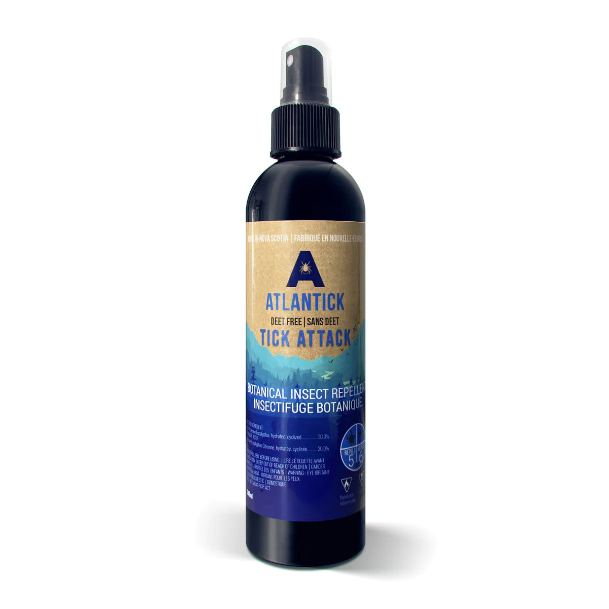 AtlanTick Tick Attack Outdoor Spray 240ml - Natural Tick Repellent for Camping, Hiking & Yard Protection | DEET-Free Bug Spray for Humans & Pets