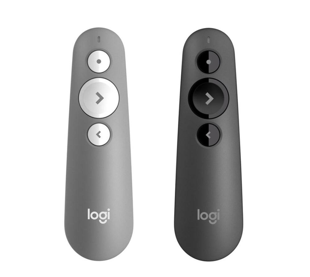 Logitech R500s Wireless Presenter Remote Control (White/Black) - Perfect for Business Meetings, Presentations & Online Teaching