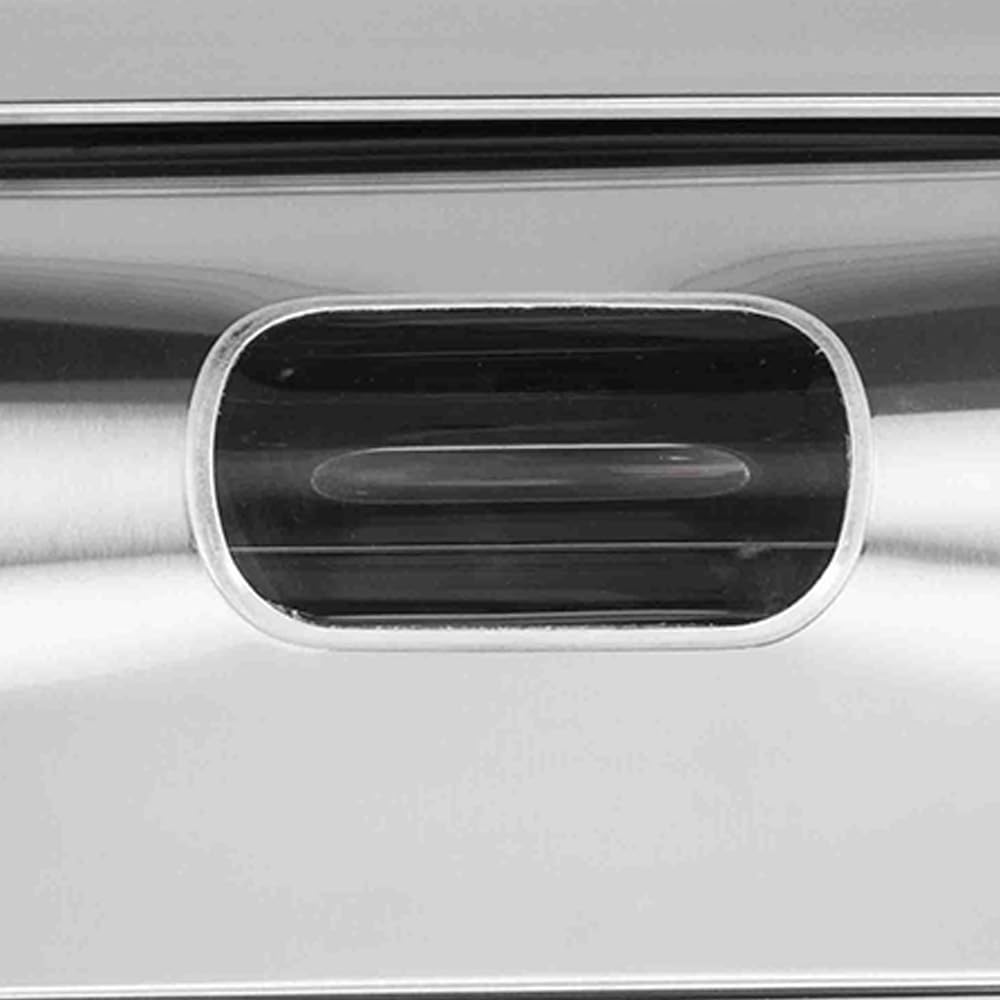 Stainless Steel Bread Box for Kitchen - Home Basics Silver Bread Storage Container | Keep Bread Fresh, Organize Countertop, Perfect for Pantry, Dining Room & Bakery Style Display