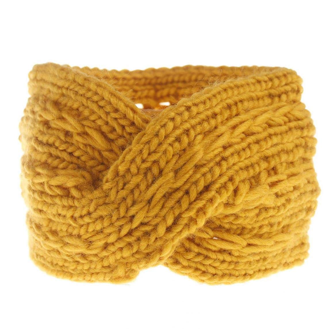 Braided Knit Ear Warmer Headbands for Women - Crochet Head Wraps Winter Accessories - Perfect for Cold Weather, Outdoor Sports & Fashion