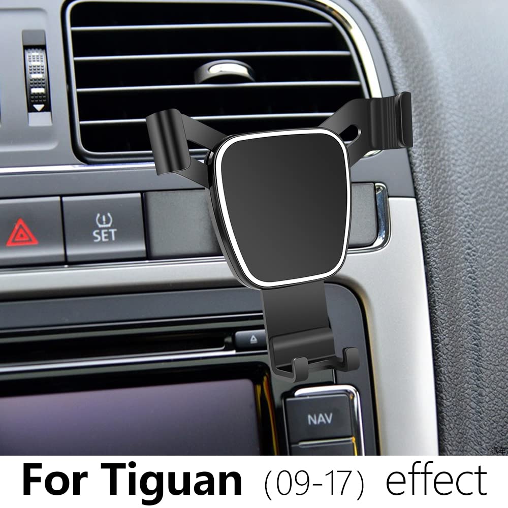 Universal Car Phone Holder Mount for 2009-2017 Volkswagen Tiguan - Dashboard & Air Vent Cell Phone Stand - Perfect for GPS Navigation, Hands-Free Calling & Road Trips