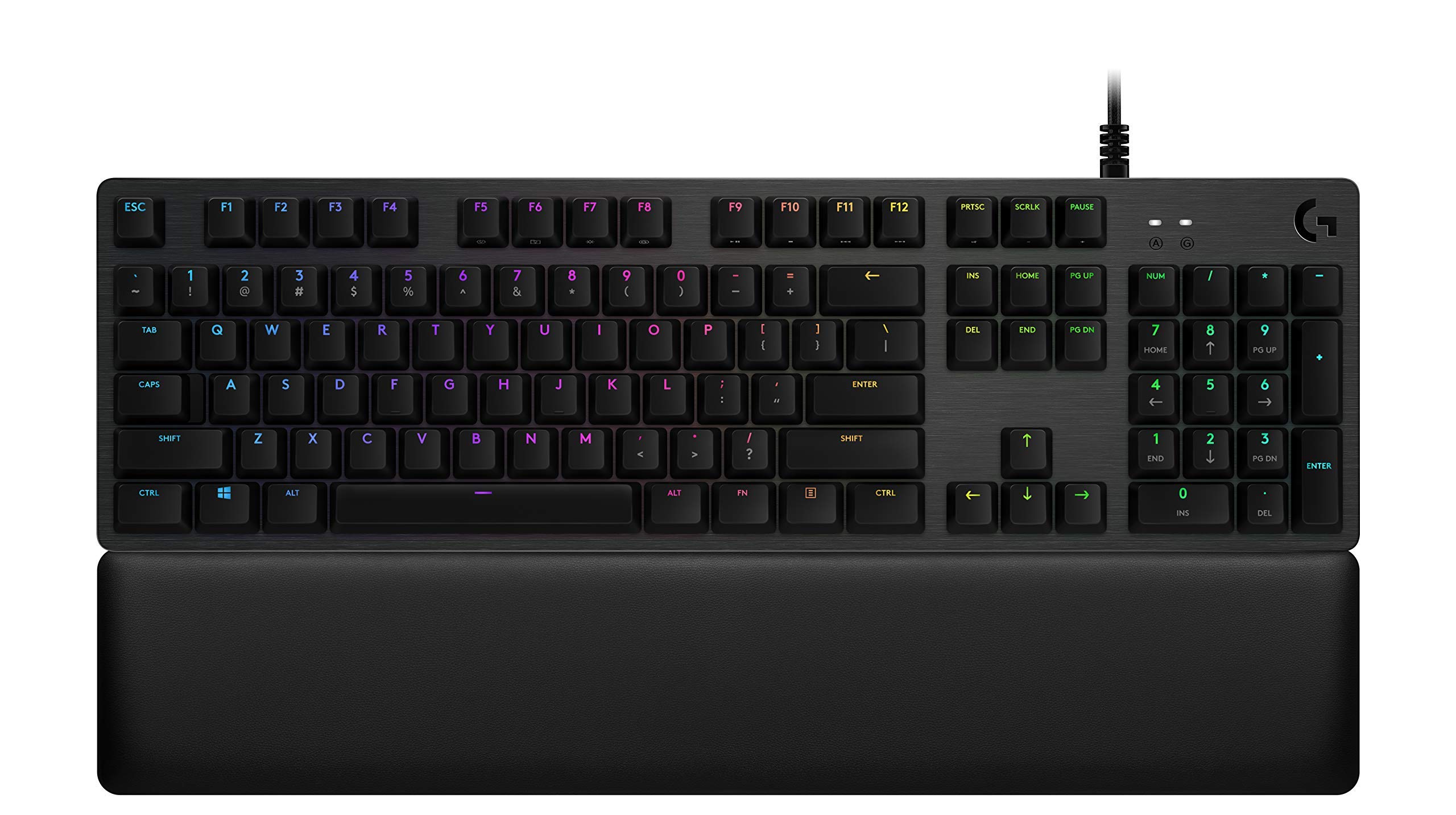 Logitech G513 Carbon LIGHTSYNC RGB Mechanical Gaming Keyboard with GX Blue Clicky Switches (Renewed) - Perfect for PC Gaming, Esports & Typing