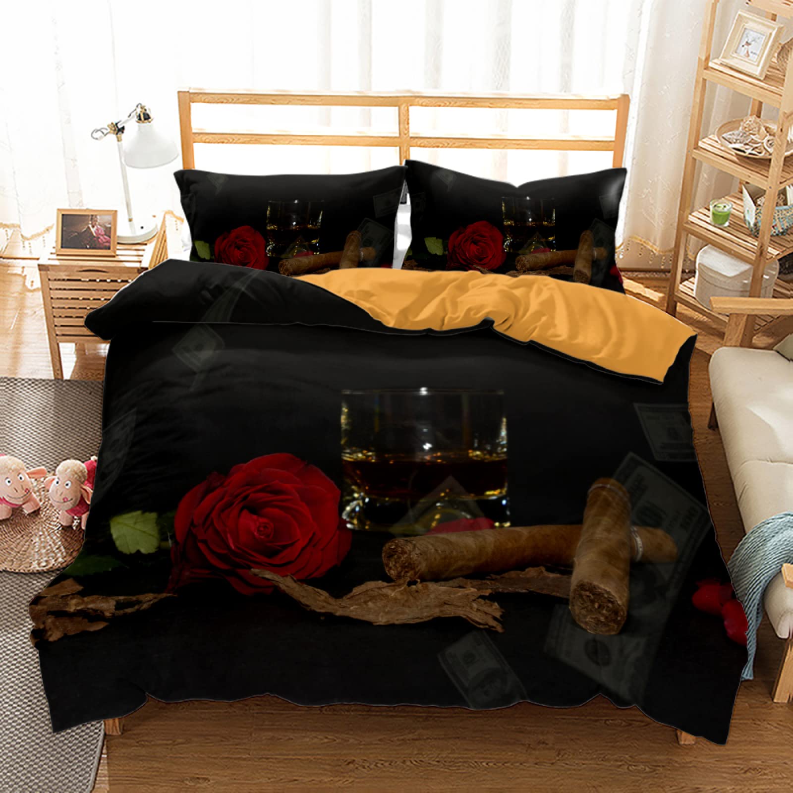 Premium Twin Duvet Cover Set - Soft Microfiber Comforter with Zipper & 2 Pillowcases (20