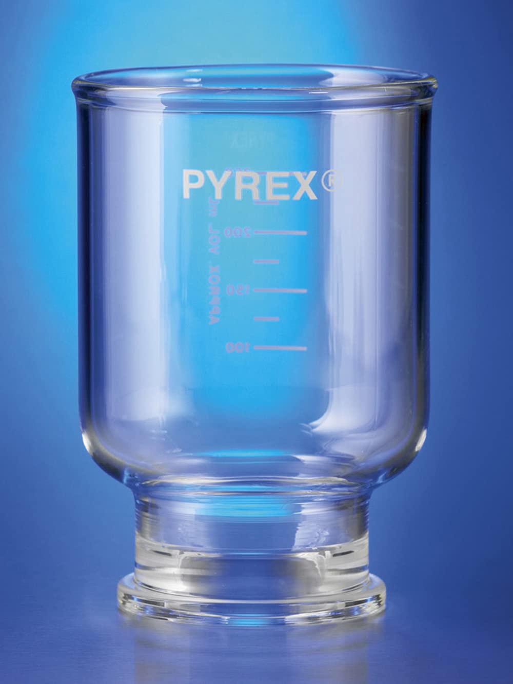 Corning Pyrex 33971-1L 1000ml Borosilicate Glass Graduated Filtration Funnel for 47mm Microfiltration - Lab Equipment for Chemistry Experiments & Scientific Research